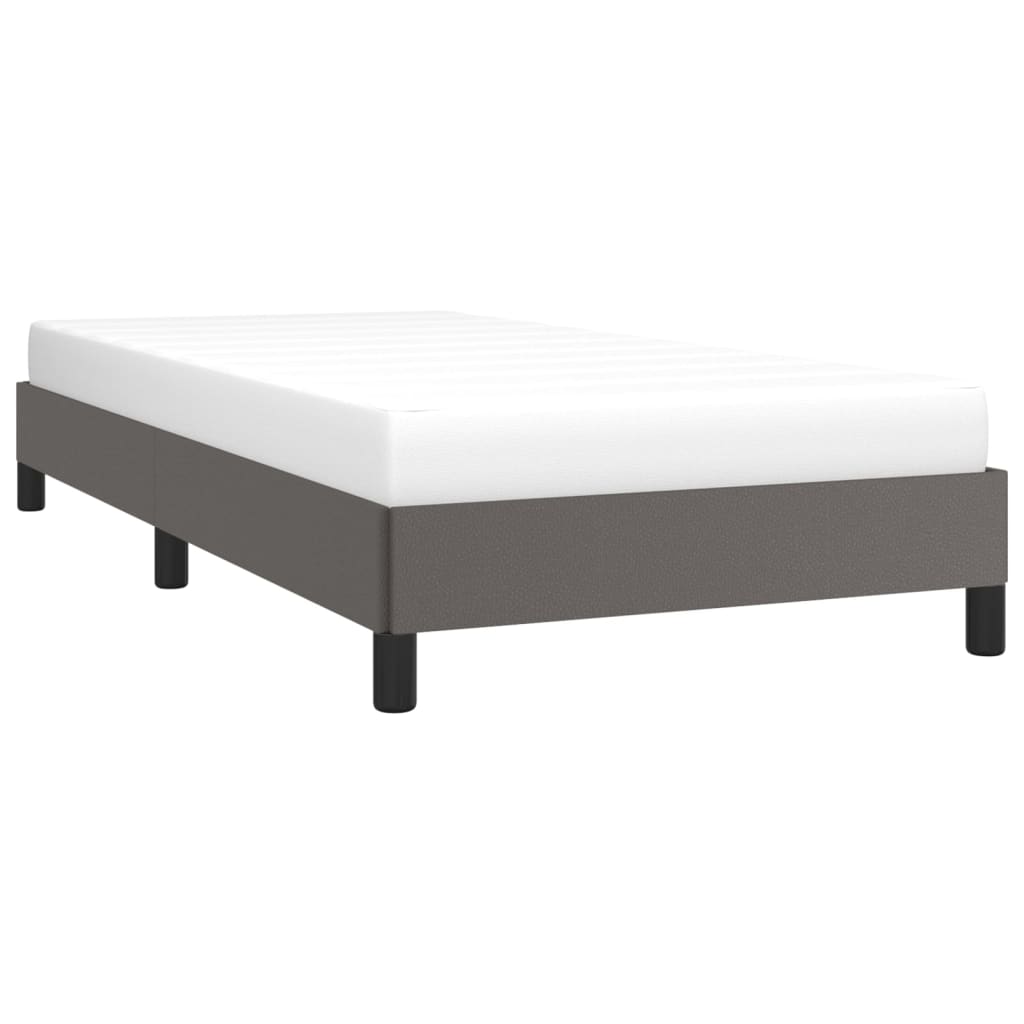 Bed frame artificial leather - cappuccino, 120 x 200 cm, 25 cm - number 3.