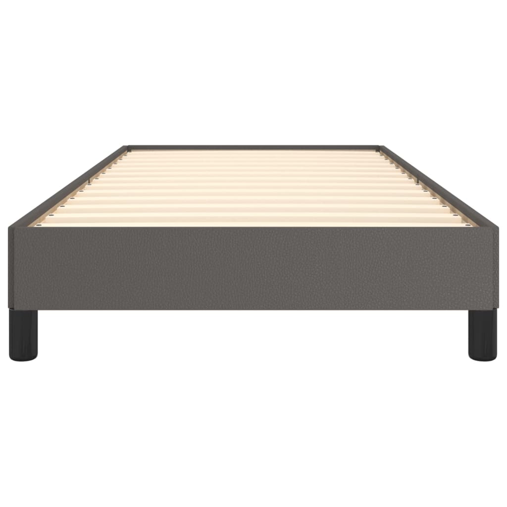 Bed frame artificial leather - cappuccino, 120 x 200 cm, 25 cm - number 5.