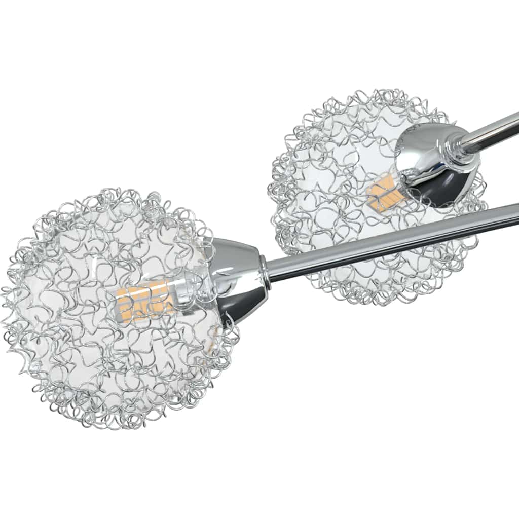 Plafonnier avec abat-jour en grillage pour 5 ampoules led g9 - number 4.