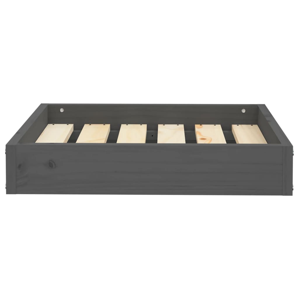 Lit de chien 51,5x44x9 cm pine solide - gris, 51,5 x 44 x 9 cm - number 3.