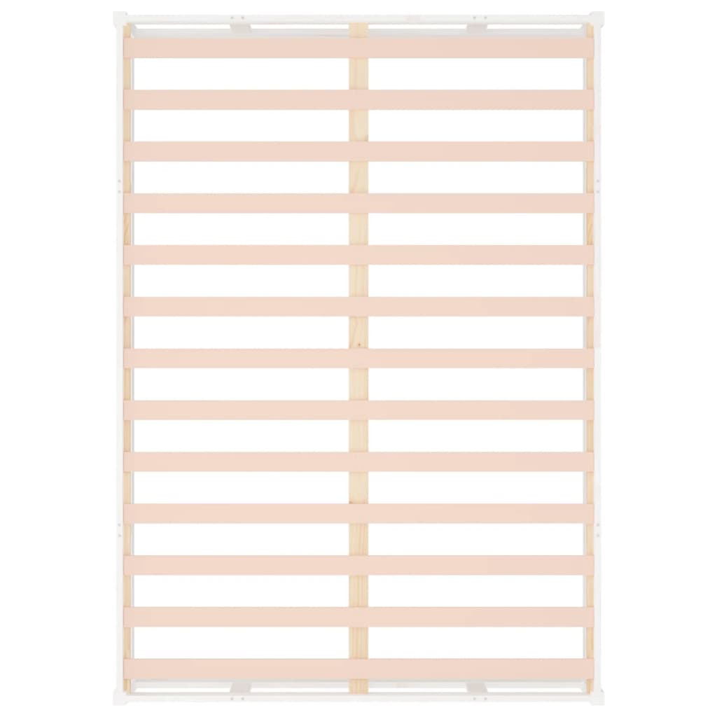 Okvir kreveta malo dvostruko čvrsto drvo - bijelo, 120 x 190 cm - number 6.