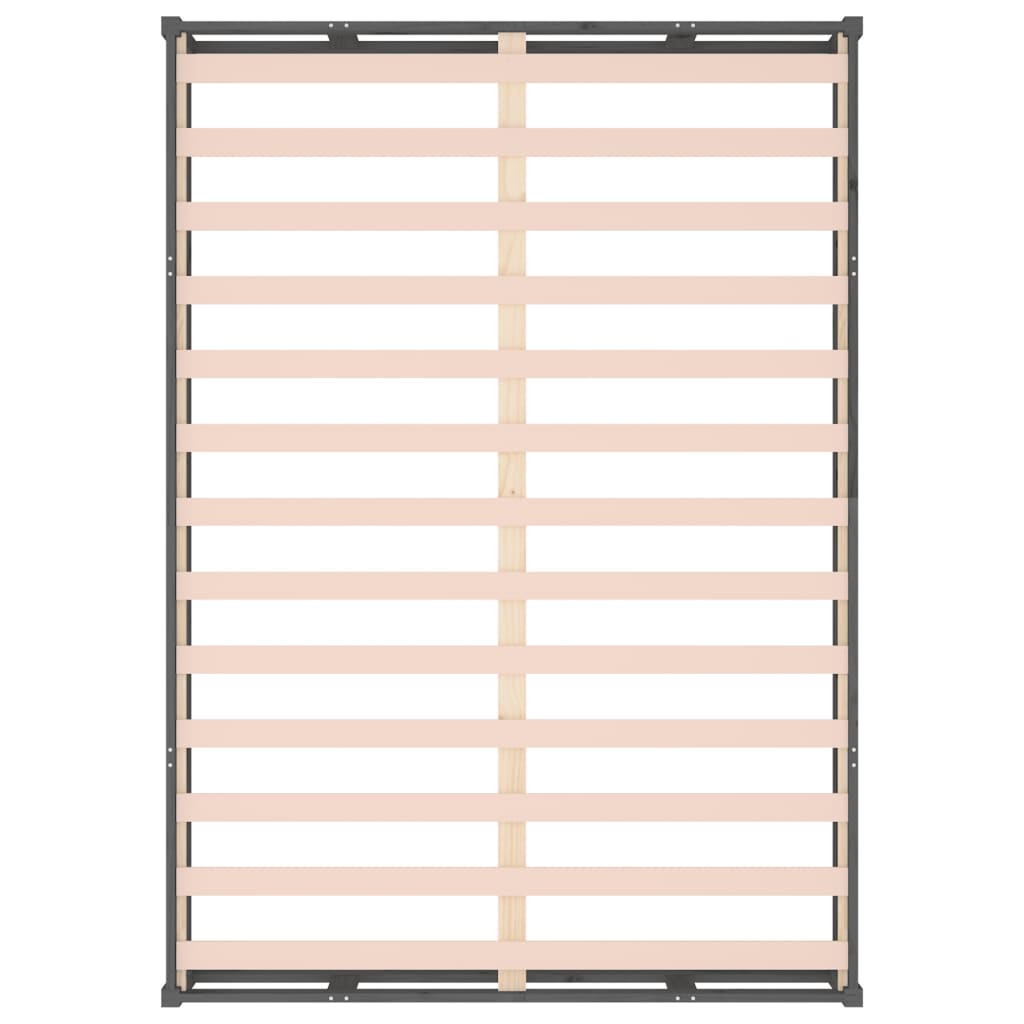 Rama łóżka king size lite drewno - szare, 150 x 200 cm - number 6.