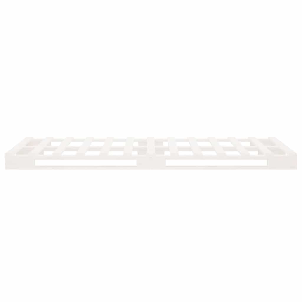 Palleseng 100x200 cm massivt fyrretræ hvid - number 6.