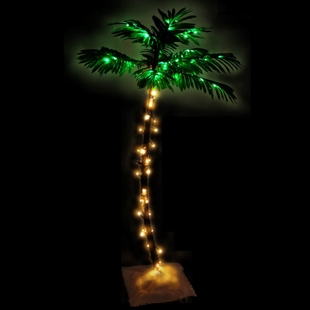Led palm tree 120 cm 72 leds warm white light white - number 3.