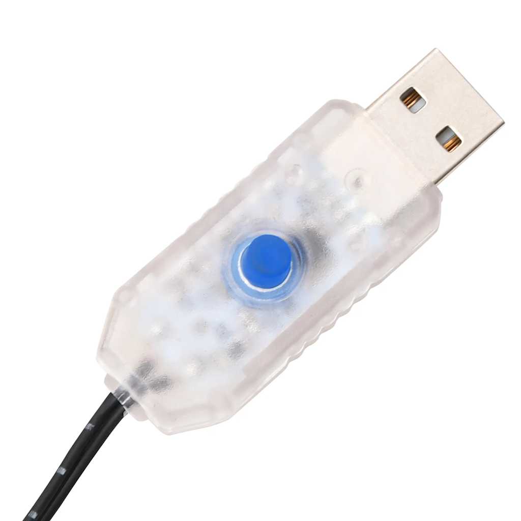 Led-palmetræ 220 cm 136 led'er varmt hvidt lys hvid - number 9.