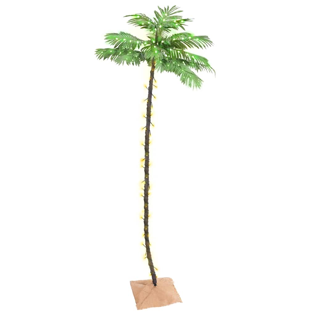 Led palm tree 300 cm 192 leds warm white light white - number 1.