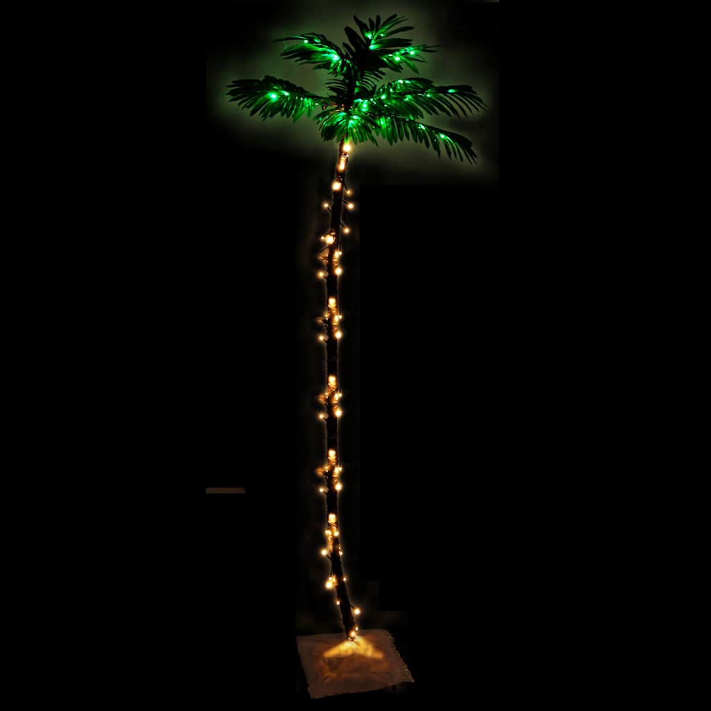 Led palm tree 300 cm 192 leds warm white light white - number 3.