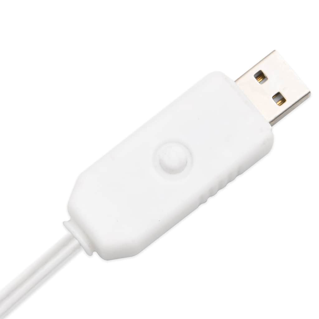 Led birch tree 120 cm 48 leds warm white light white - number 6.