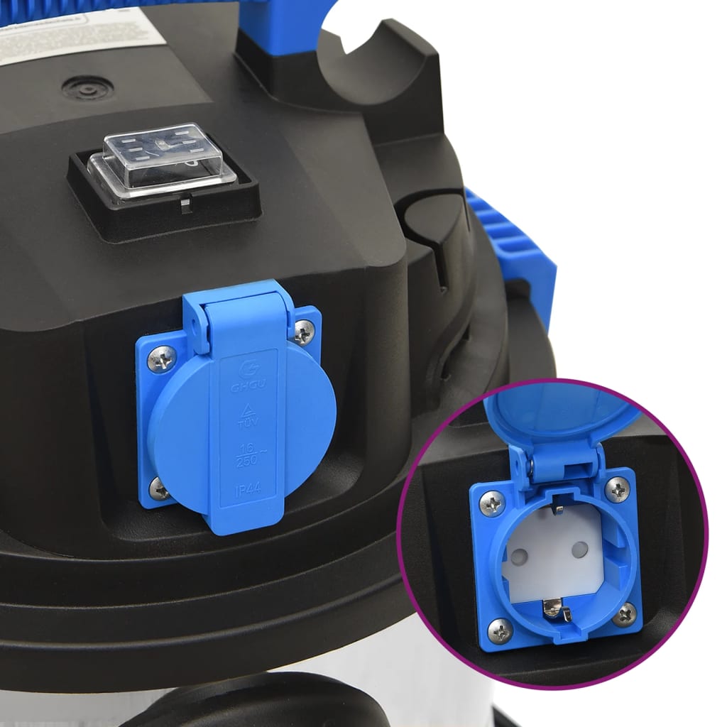 Våd-/tørstøvsuger 1200 w 30 l sølvfarvet - number 6.