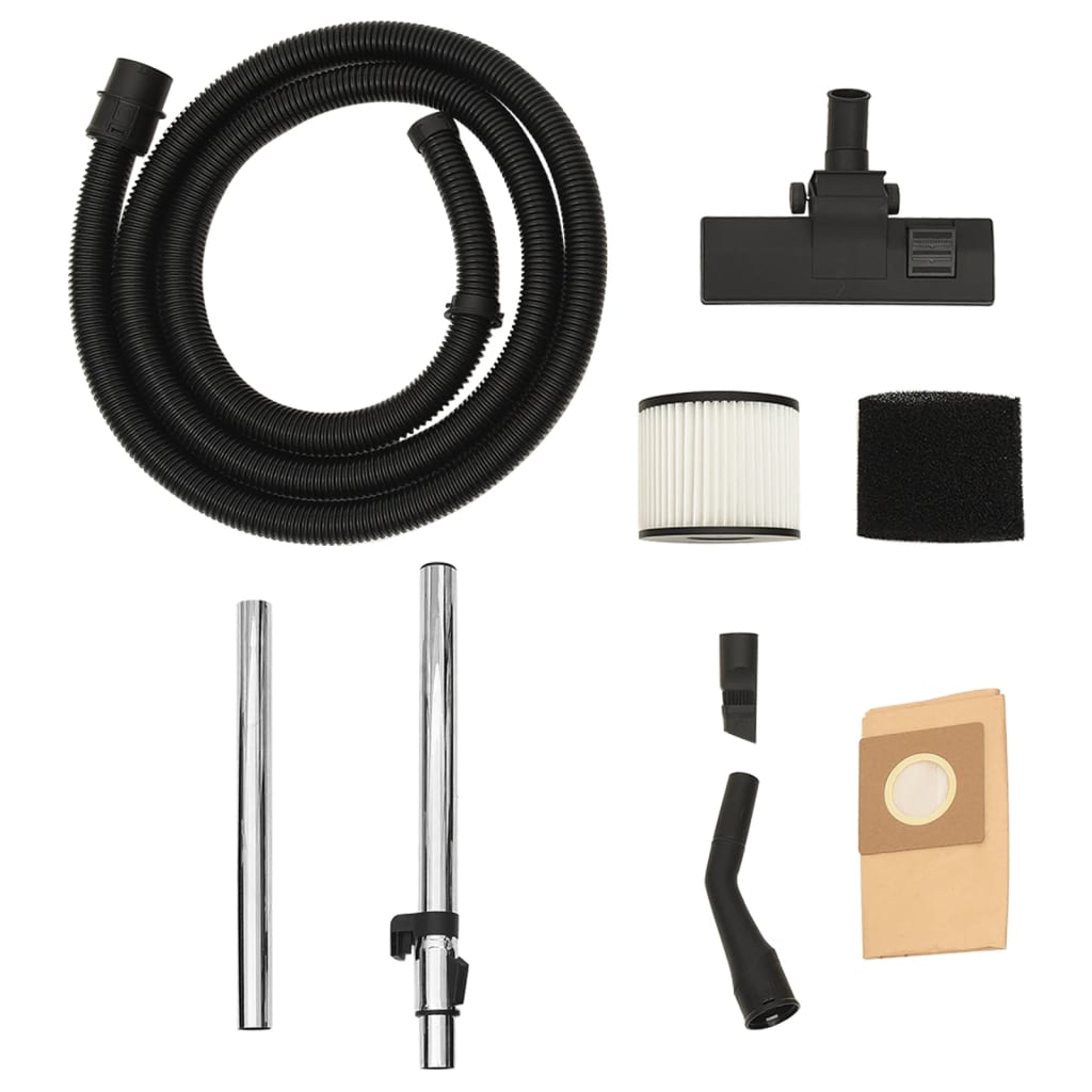 Våd-/tørstøvsuger 1200 w 30 l sølvfarvet - number 10.