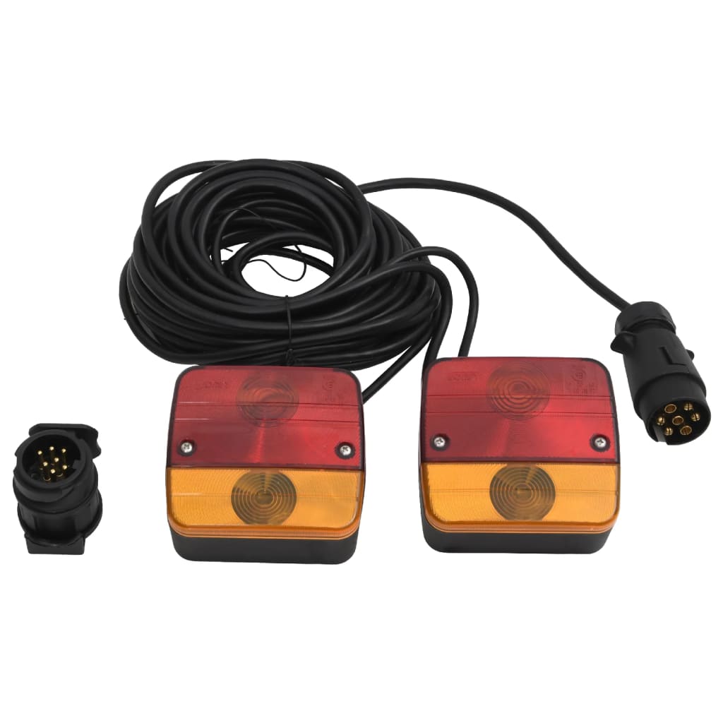 Trailerlygter 2 stk. 10,5x5x9,5 cm 12 v klassisk pære rød - number 1.