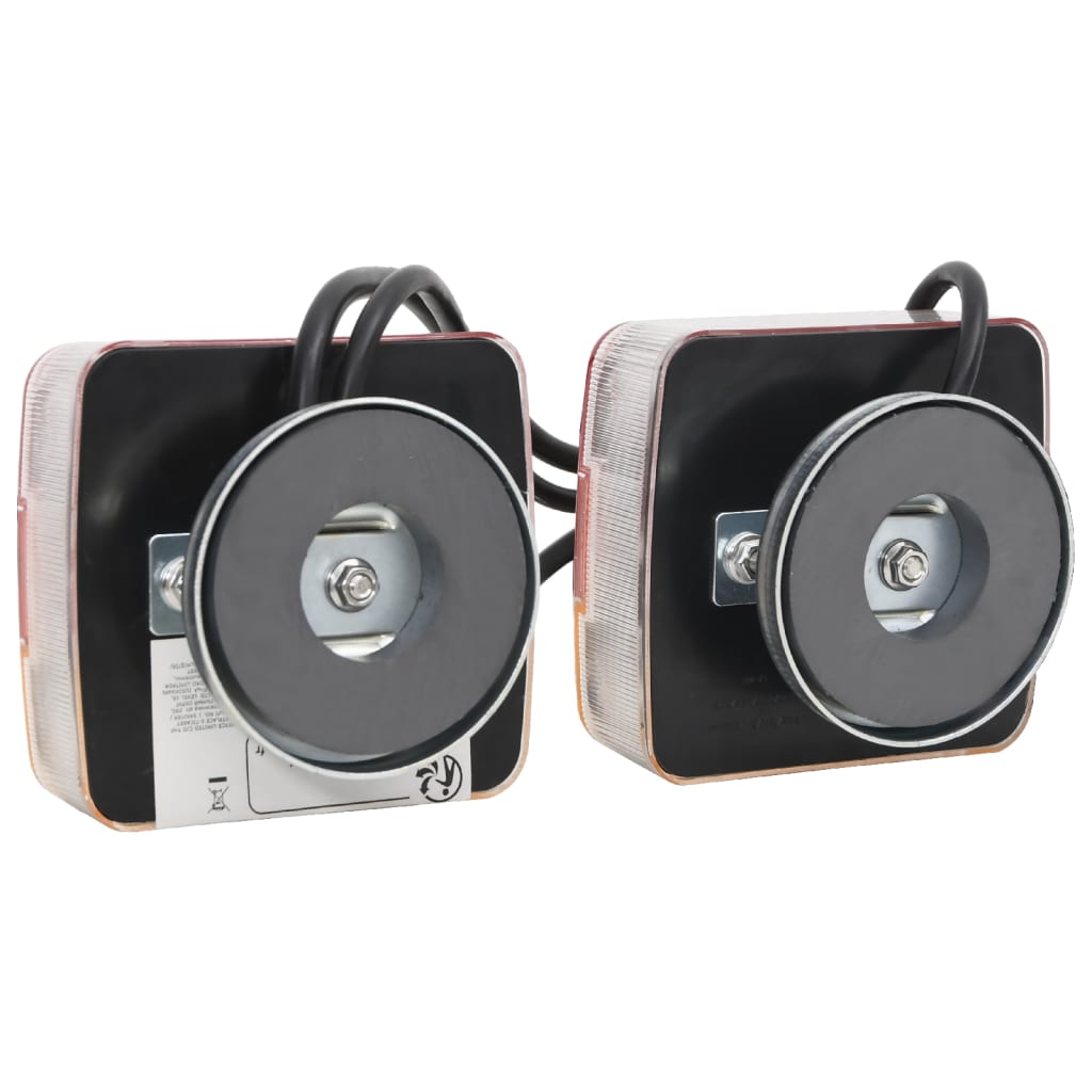 Trailerlygter 2 stk. 10,5x7,5x10 cm 12 v led-pære rød - number 4.