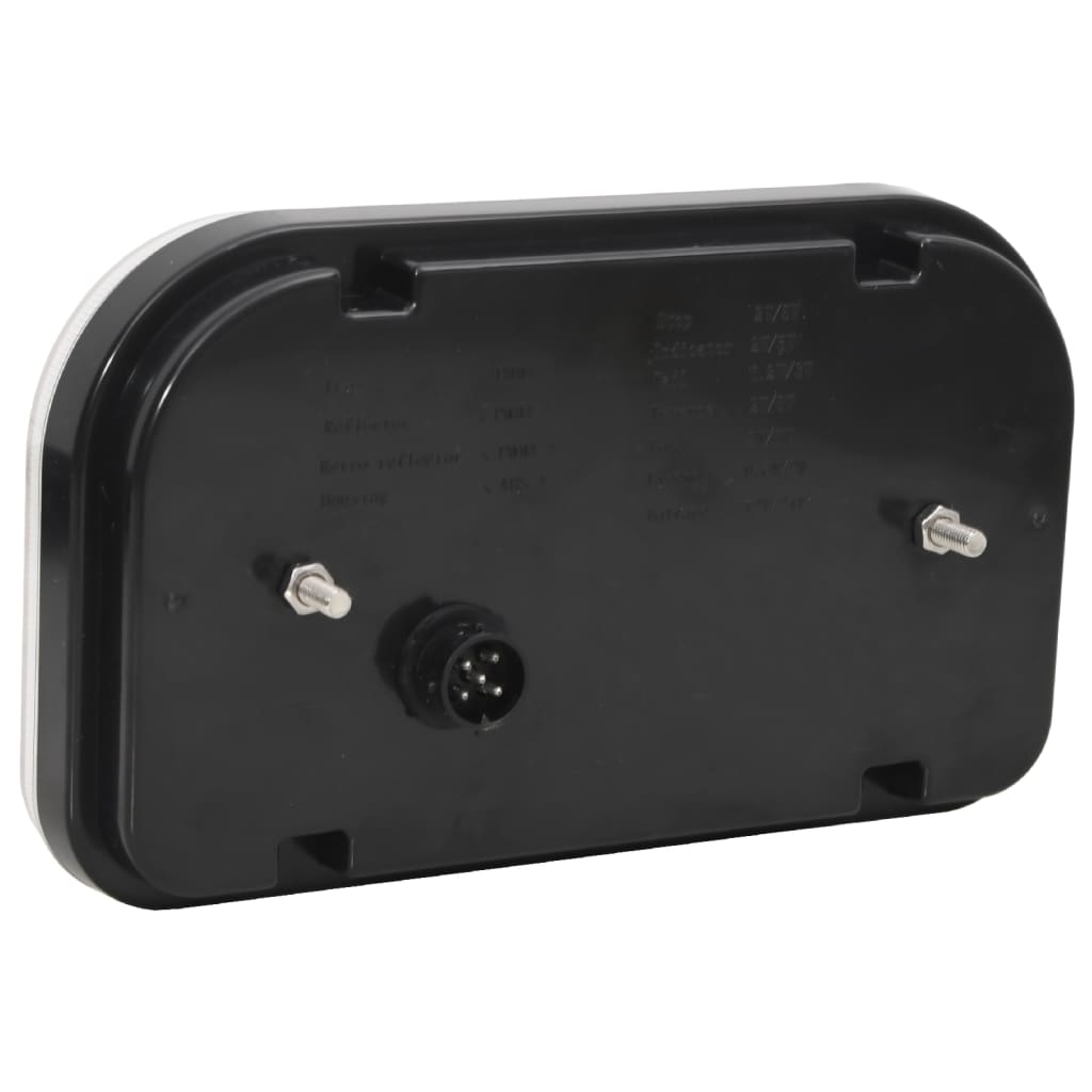 Trailerlygter 2 stk. 24x5x14,5 cm 12 v led-pære rød - number 6.