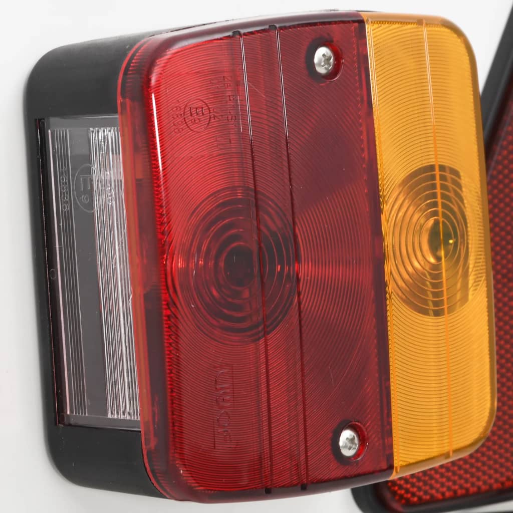 Trailerlygte 115x7x14 cm 12 v klassisk pære rød - number 7.