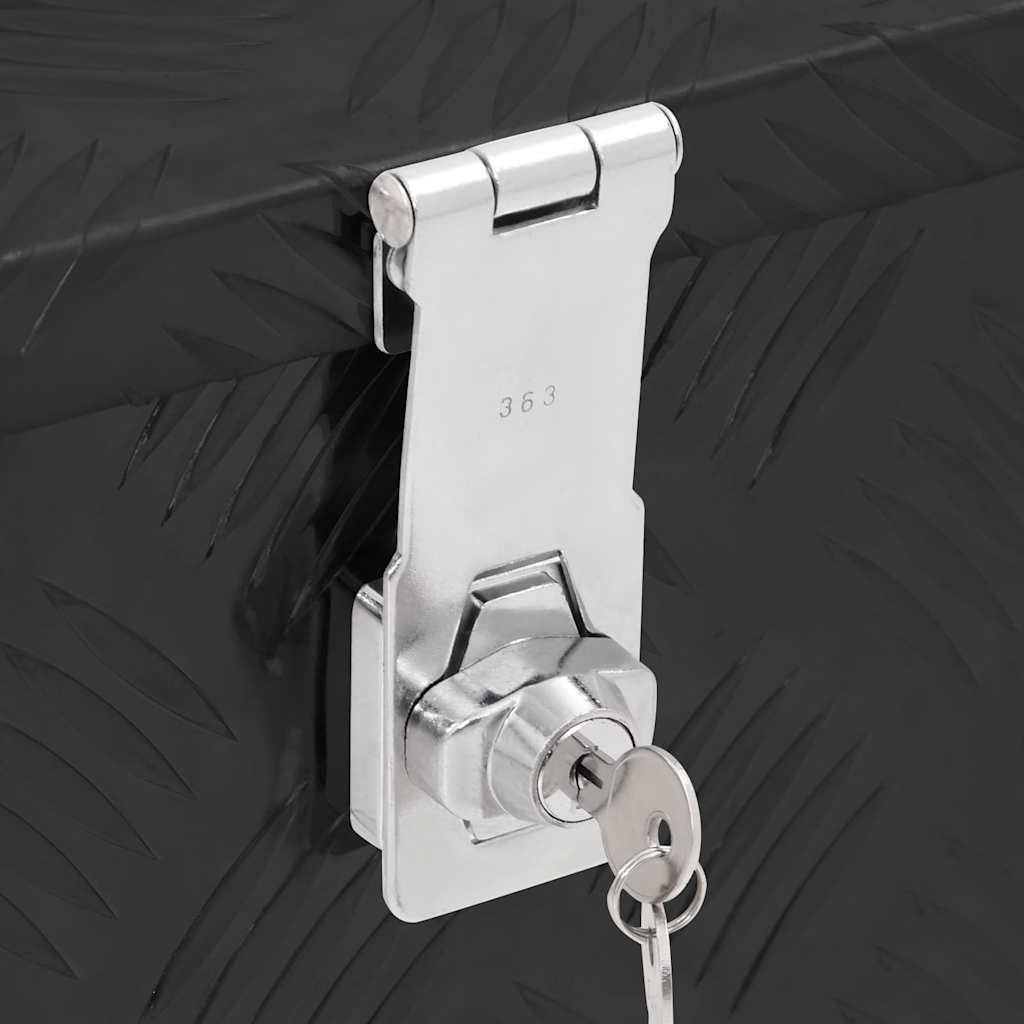 Opbevaringskasse 50x15x20,5 cm aluminium - sort, 50 x 15 x 20.5 cm, 1 - number 7.