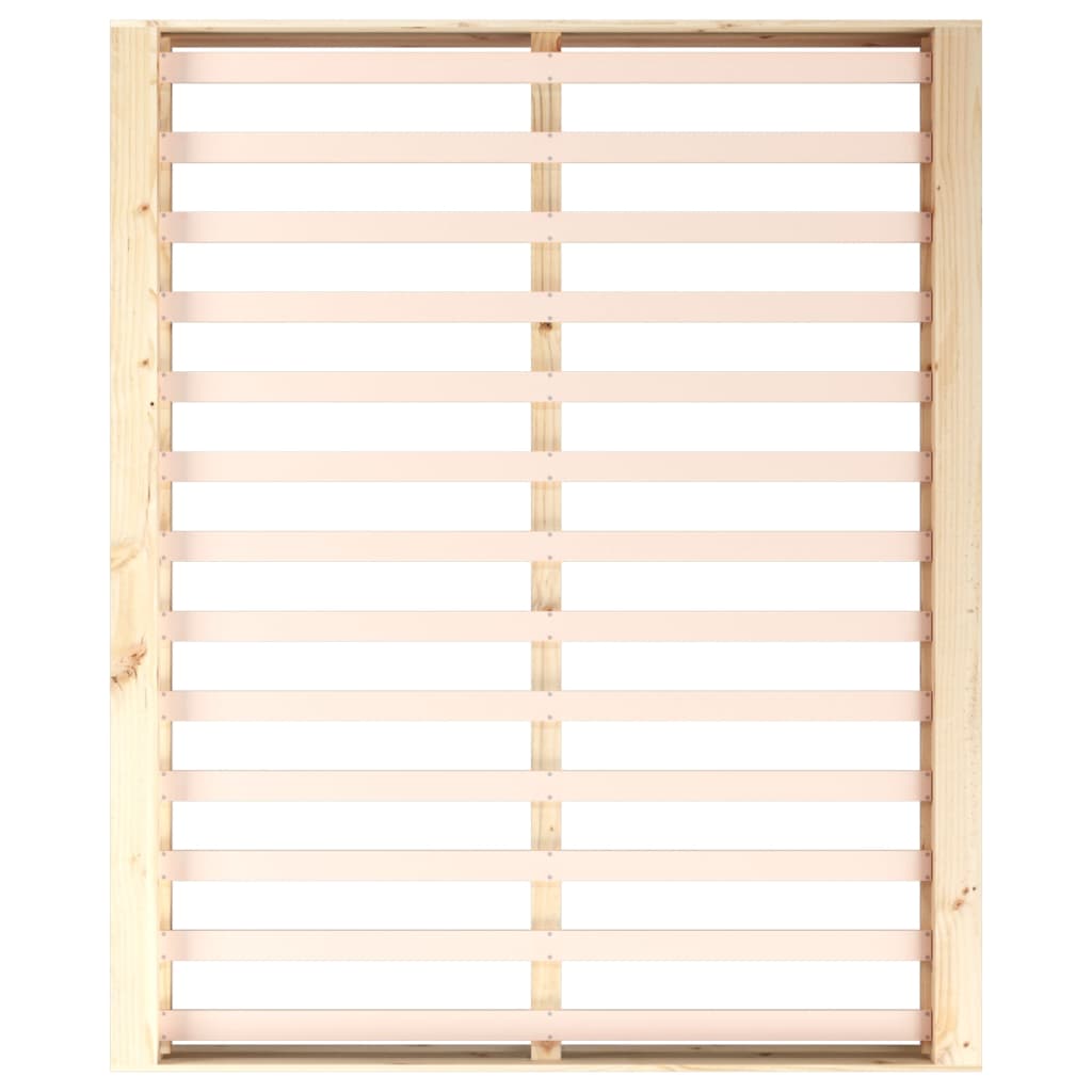 Okvir kreveta puno drvo - prirodna boja, 140 x 200 cm - number 6.