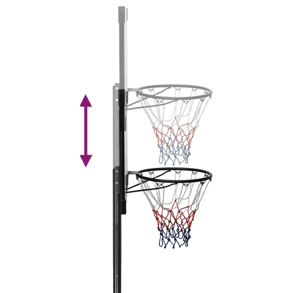 Basketballstativ 280-350 cm polycarbonat transparent - number 7.