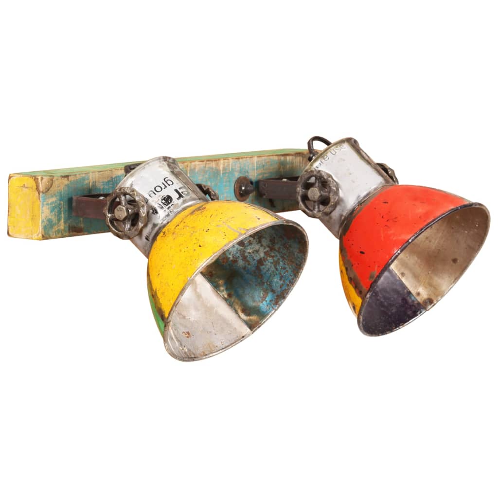 Lampe murale industrielle 45x25 cm e27 multicolore - number 2.