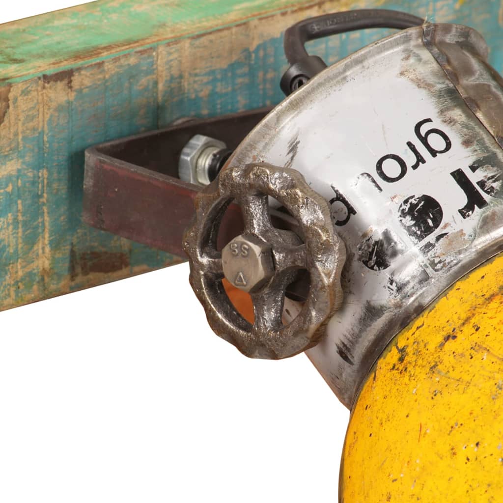 Lampe murale industrielle 45x25 cm e27 multicolore - number 5.