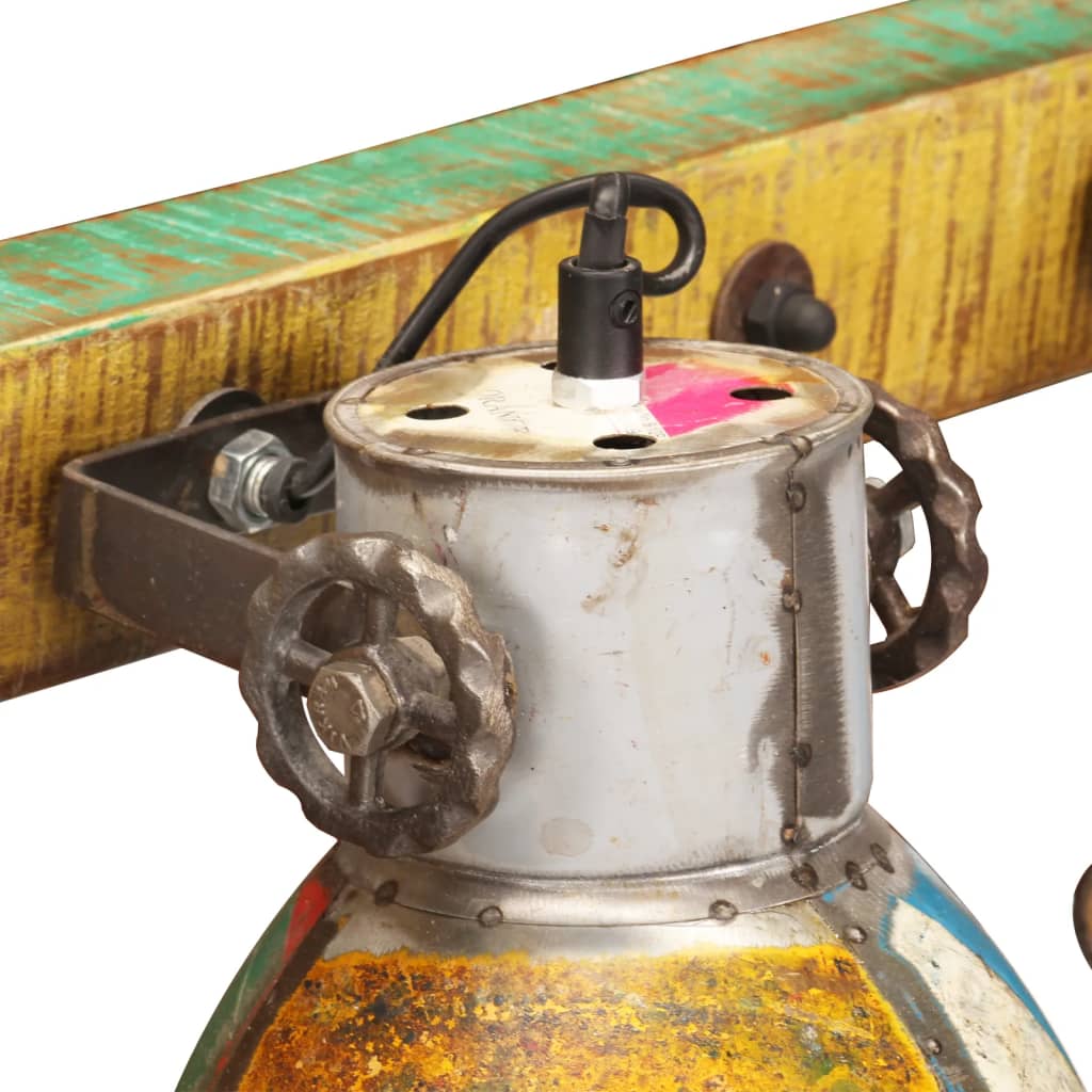 Lampe murale industrielle 65x25 cm e27 multicolore - number 6.