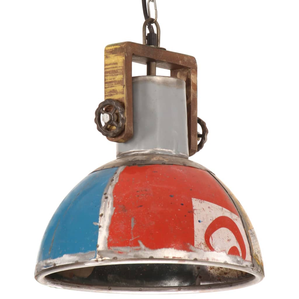 Industrial hanging lamp 30 cm e27 25 w round multi -colored - number 1.