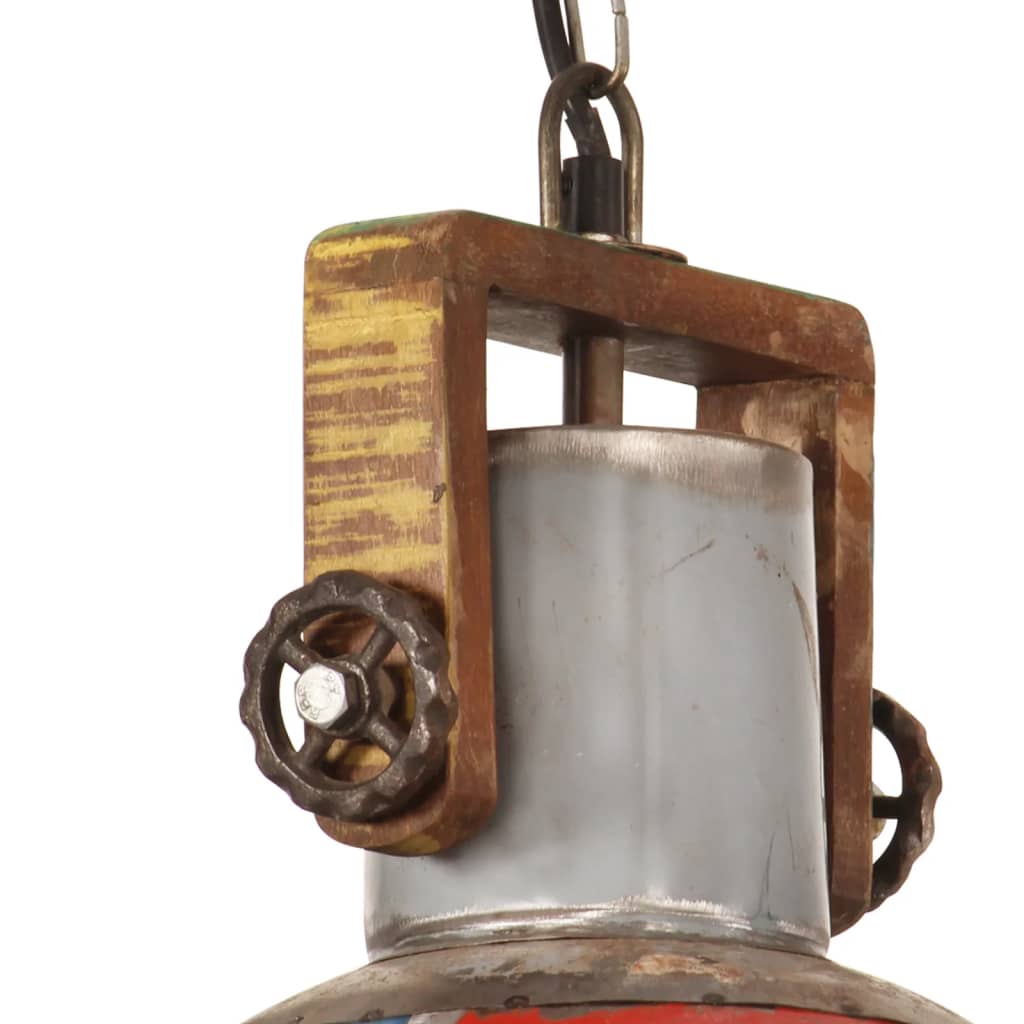 Industrial hanging lamp 30 cm e27 25 w round multi -colored - number 8.