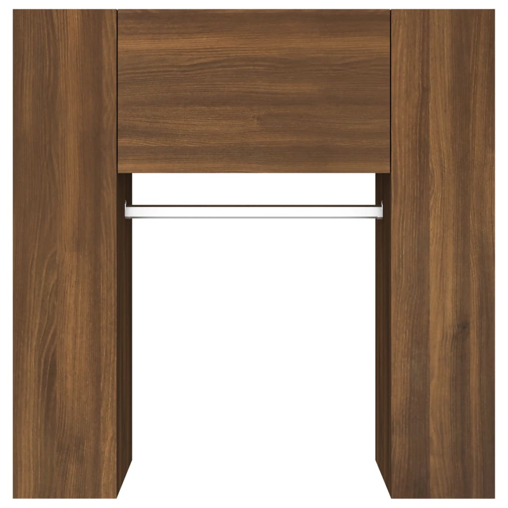 Mobiletti d'ingresso 2 pz. legno ingegnerizzato colore rovere marrone - number 8.