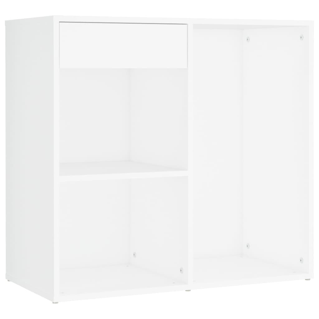 Makeupbordssæt med led-lys konstrueret træ - hvid, 1 - number 11.