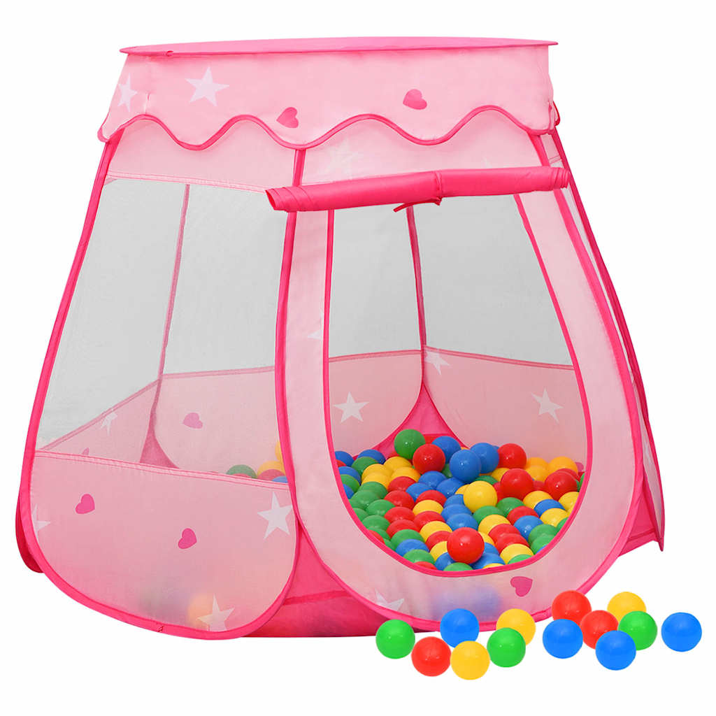 Tente de jeu pour enfants 102x102x82 cm rose - number 1.
