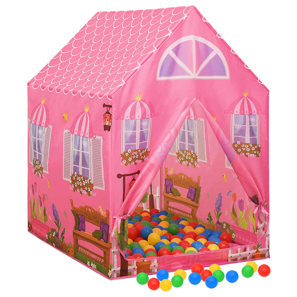 Tente de jeu pour enfants 69x94x104 cm rose - number 3.