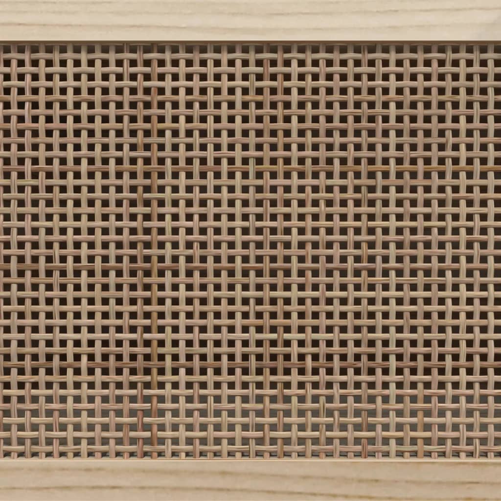 Sideboard 60x30x70 cm solid pine and natural rattan - brown, 1 - number 7.