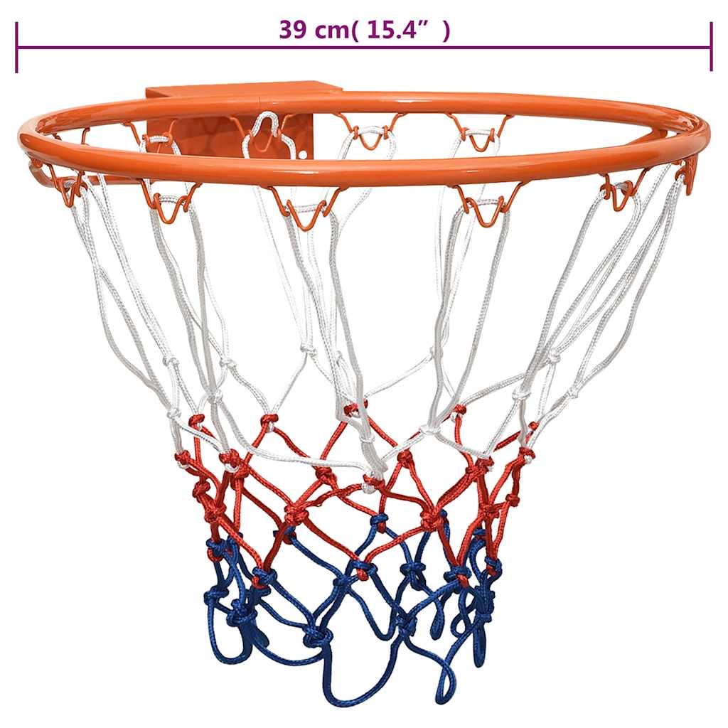 Canestro da basket 39 cm acciaio arancione - number 7.