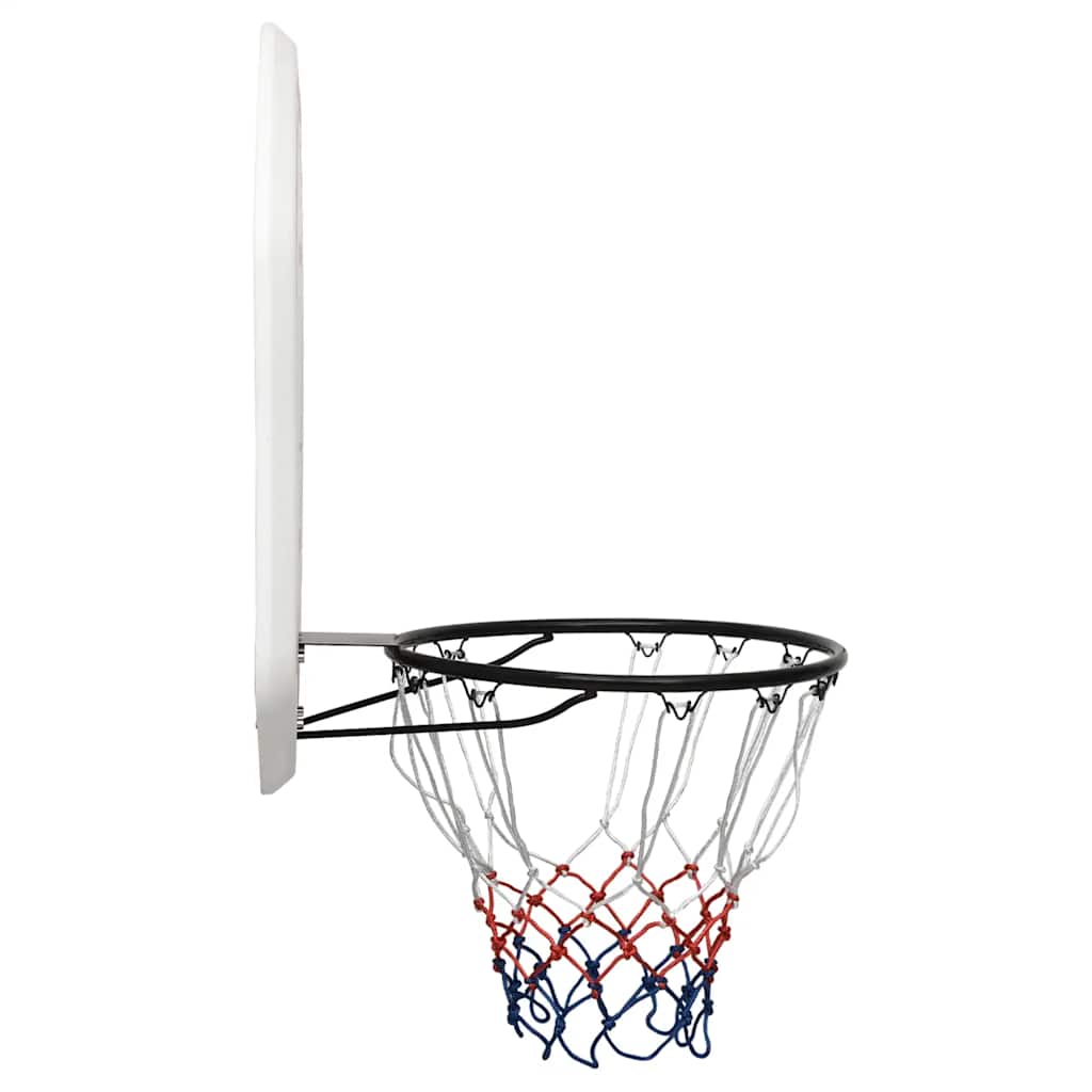 Basketballkurv med plade 109x71x3 cm polyethylen hvid - number 3.