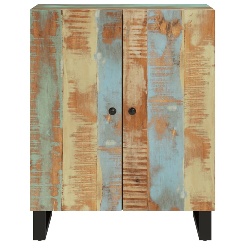 Skjenk 60x33x75 cm massivt resirkulert tre - 1, massivt resirkulert tre - number 3.