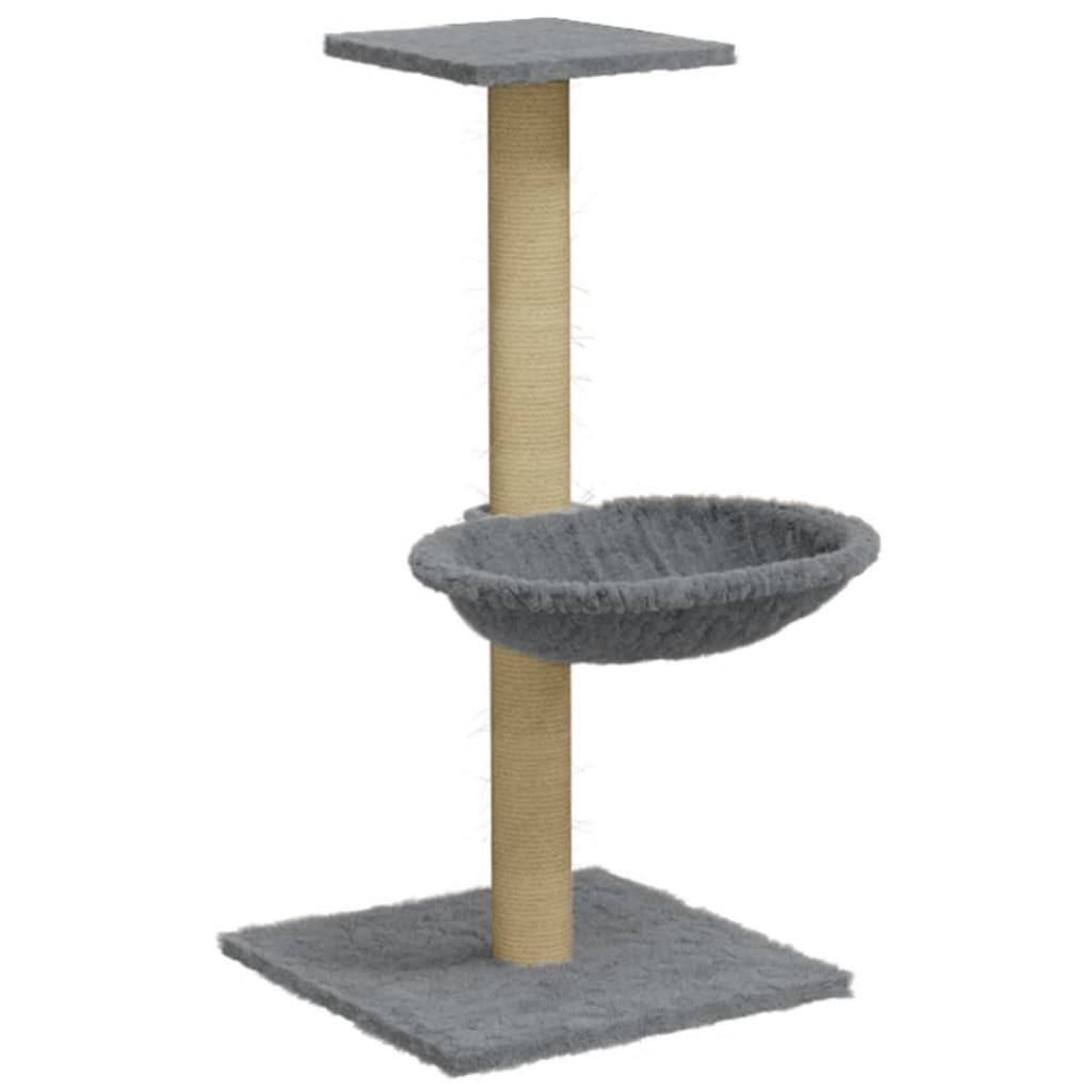 Arbre à chat avec griffoir en sisal 74 cm - gris clair - number 2.
