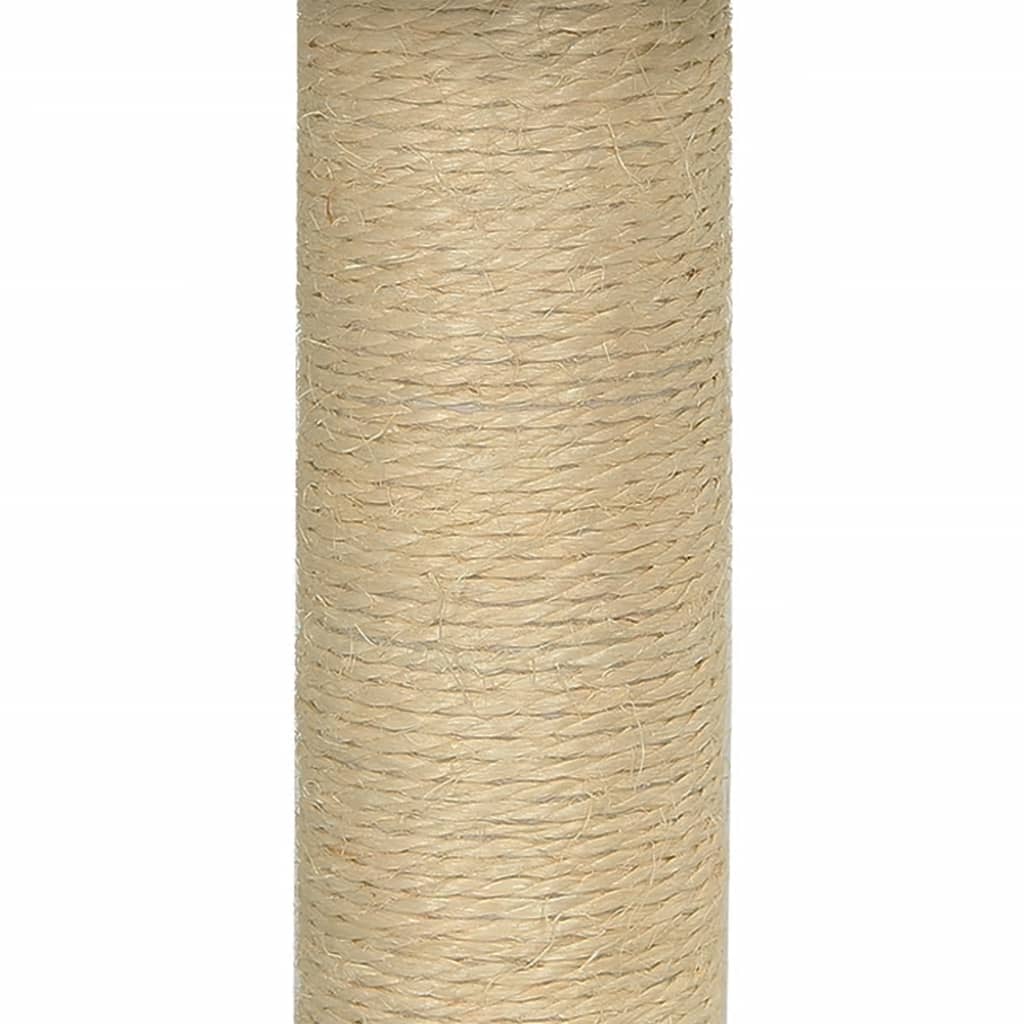 Arbre à chat avec griffoir en sisal 74 cm - gris clair - number 7.