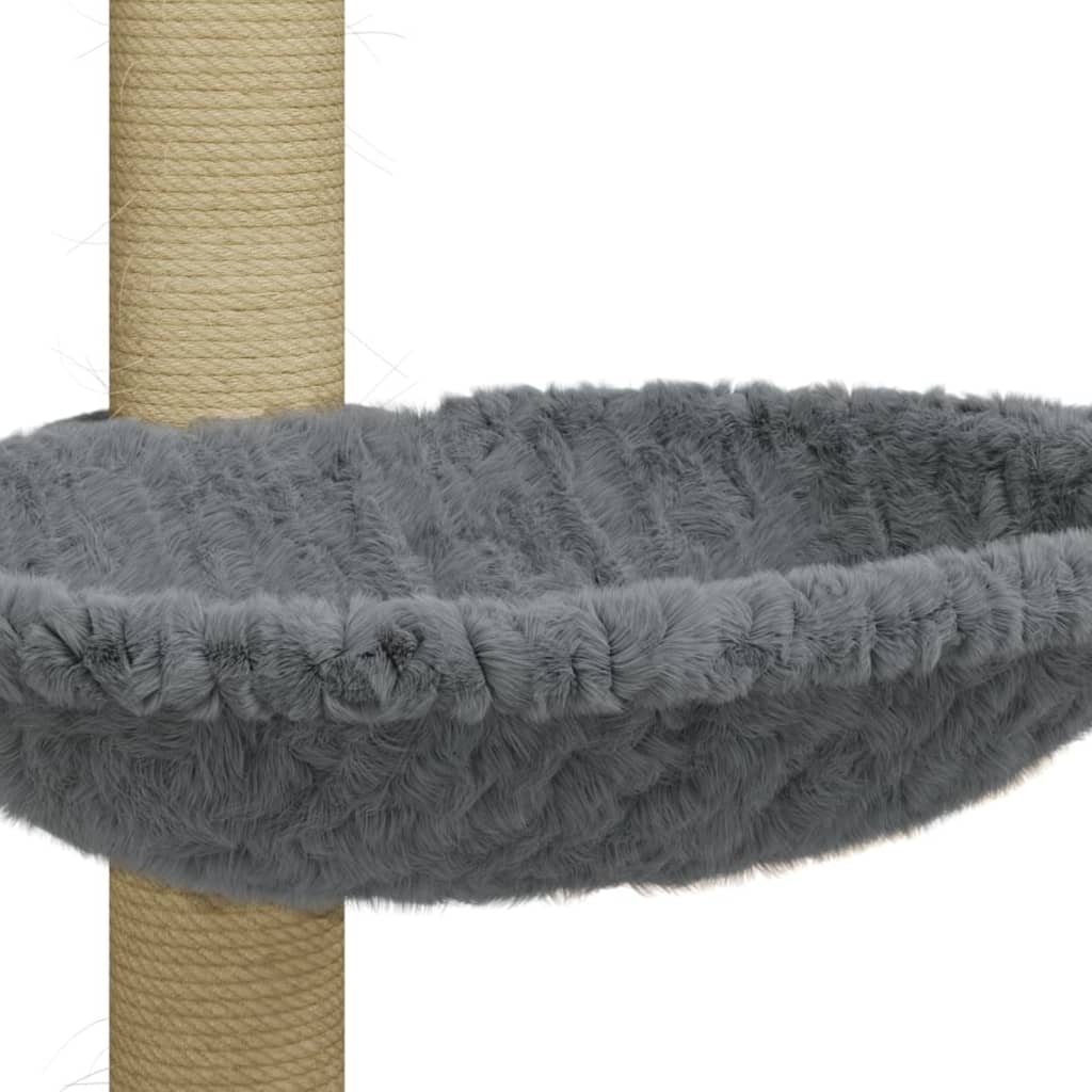 Arbre à chat avec griffoir en sisal 74 cm - gris clair - number 8.