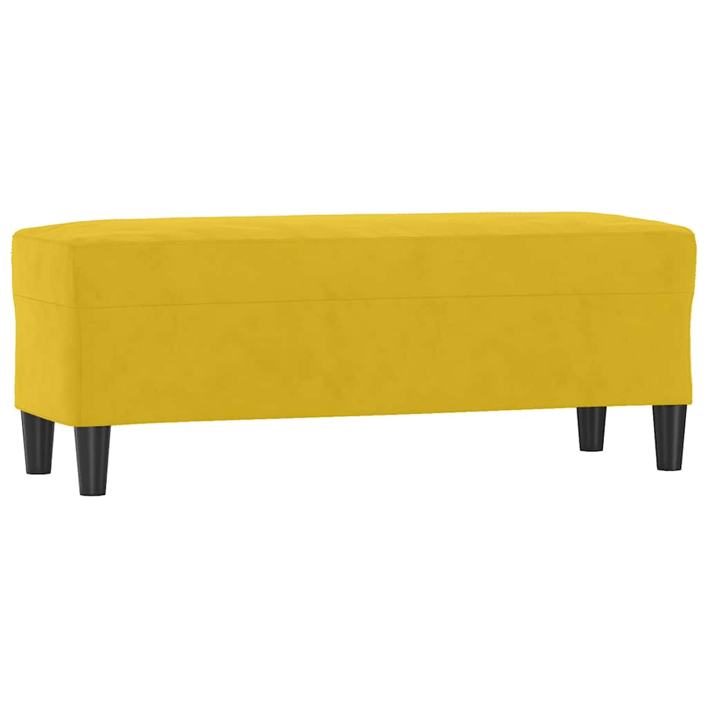 Banco velluto - giallo, 100 x 35 x 41 cm - number 2.