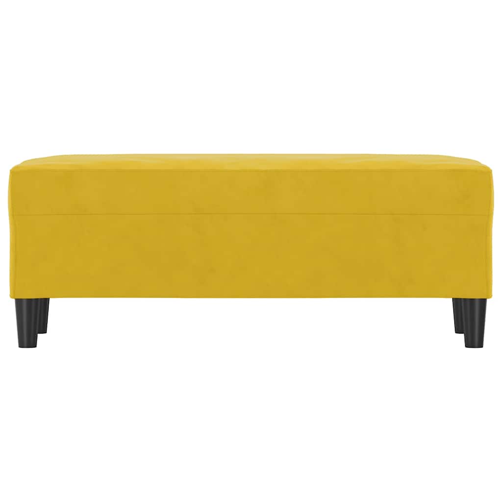 Banco velluto - giallo, 100 x 35 x 41 cm - number 3.