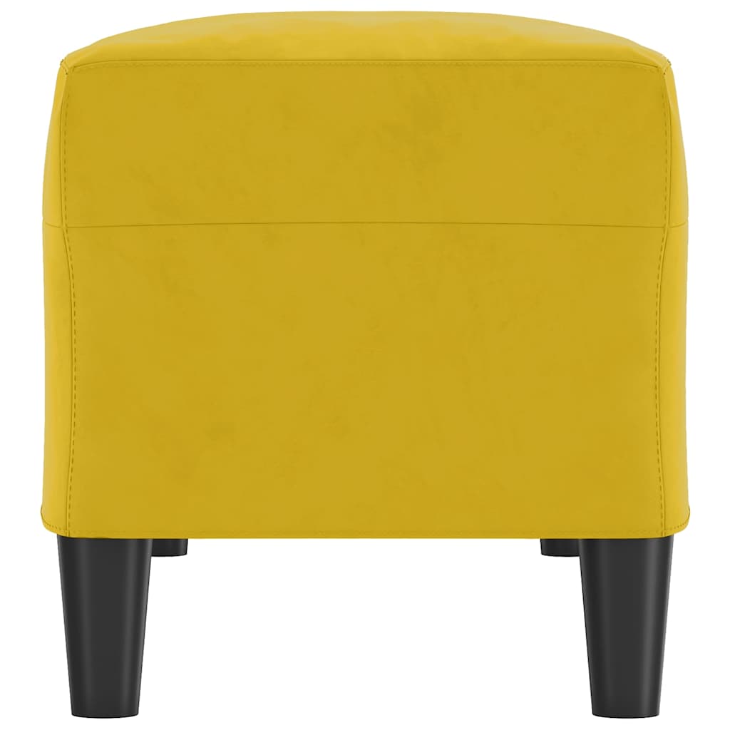 Banco velluto - giallo, 100 x 35 x 41 cm - number 4.