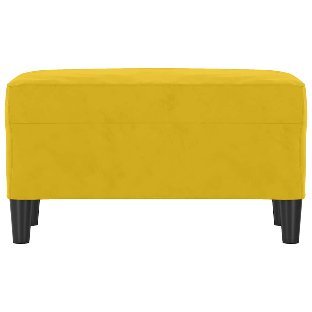 Klupa od velura - žuta, 70 x 35 x 41 cm - number 3.