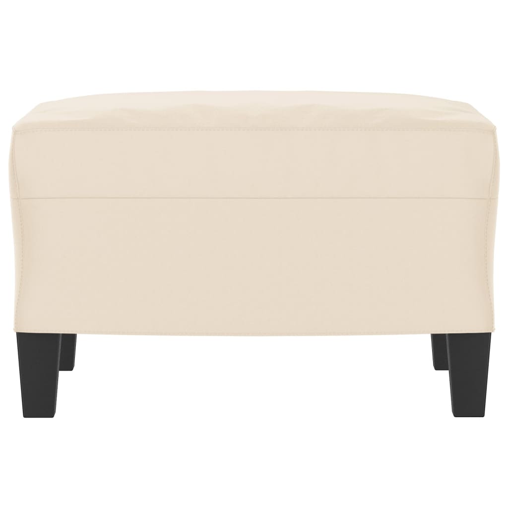 Fodskammel mikrofiberstof - beige, 60 x 50 x 41 cm, 1 - number 3.
