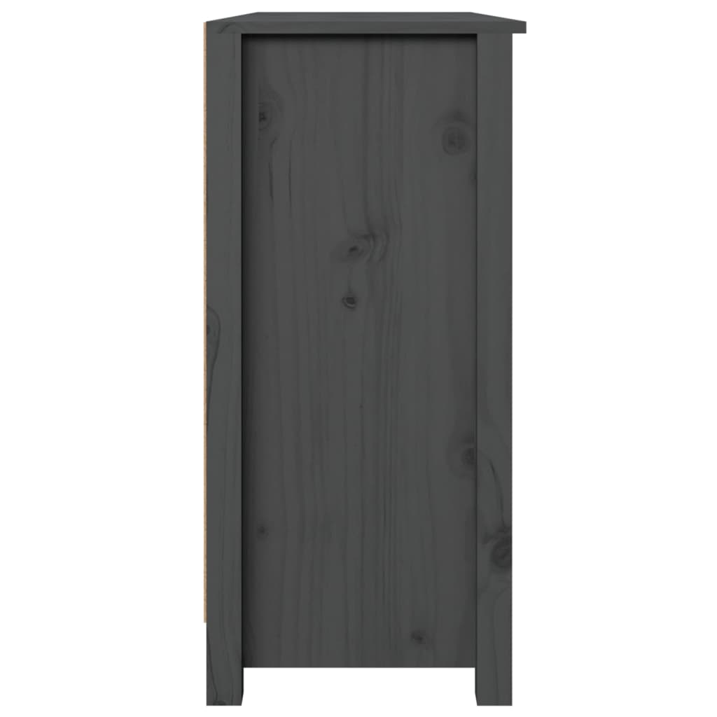 Skænk 100x35x74 cm massivt fyrretræ grå - number 9.