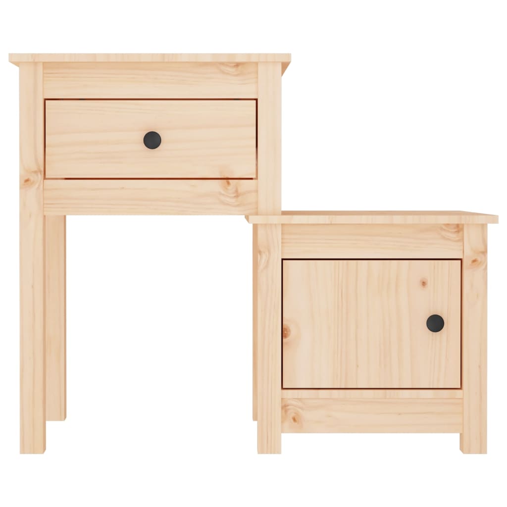 Bedside tables pc. 79.5x38x65.5 cm solid pine - natural colour, 2 - number 5.