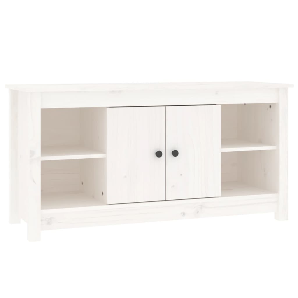 Table tv 103x36,5x52 cm pin massif - blanc, 1 - number 2.