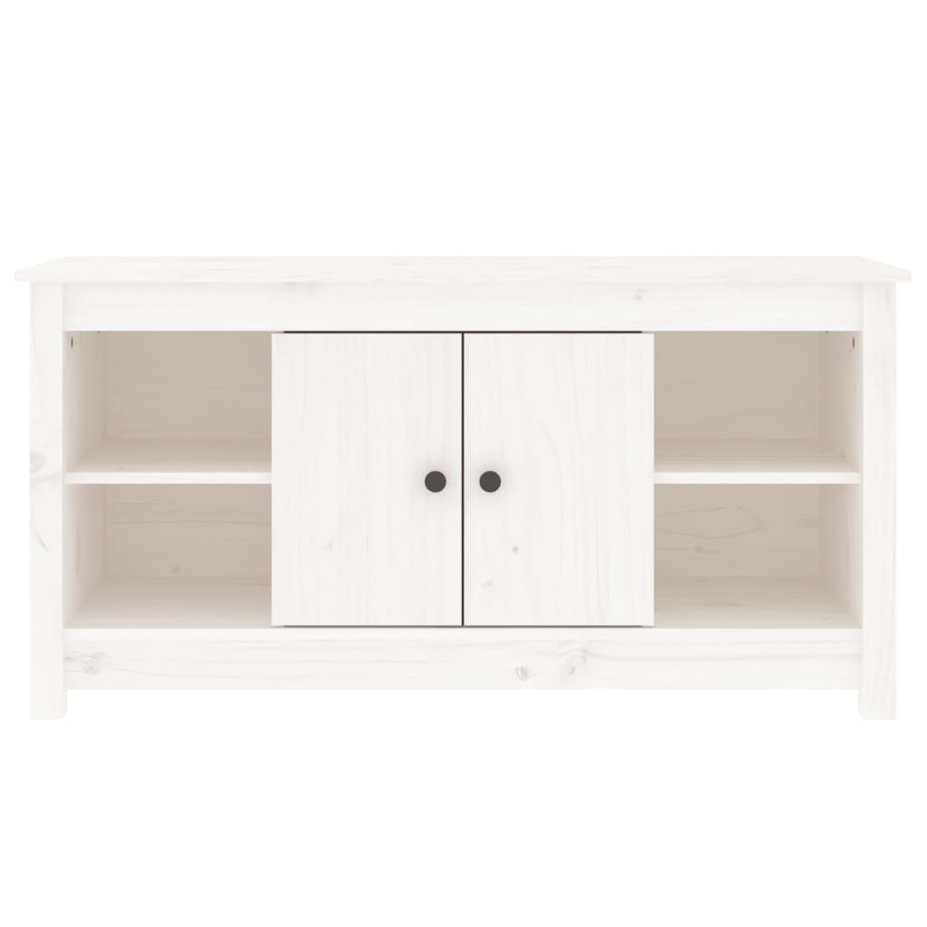 Table tv 103x36,5x52 cm pin massif - blanc, 1 - number 3.
