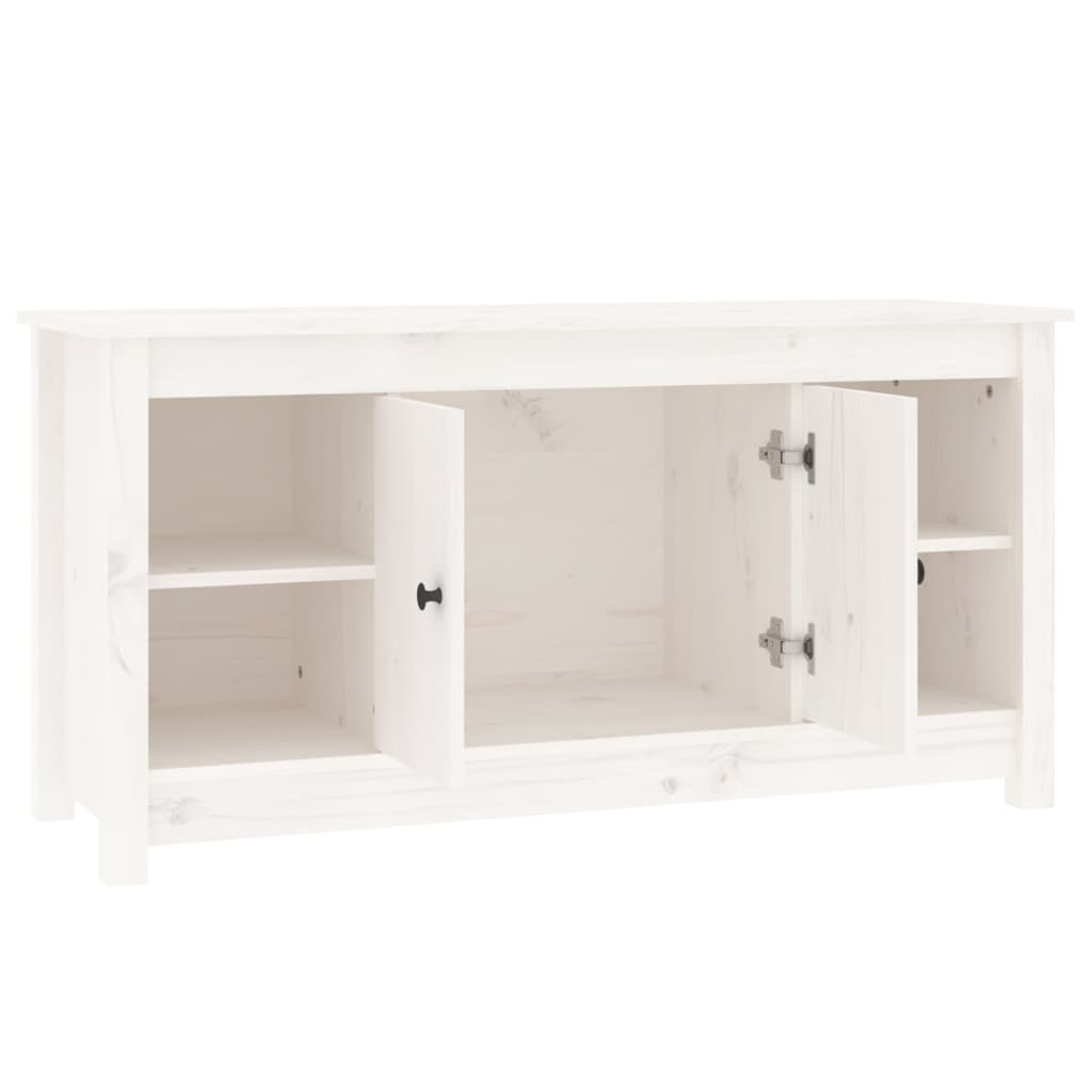 Table tv 103x36,5x52 cm pin massif - blanc, 1 - number 4.
