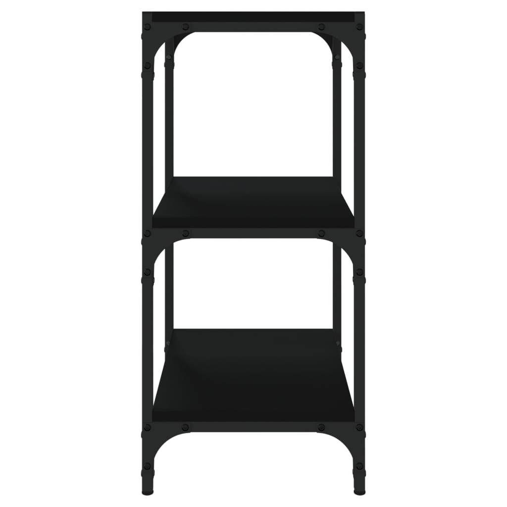 Bokhylle 40x33x70,5 cm konstruert tre og stål - svart, 1, 70,5 cm, 40 cm - number 6.