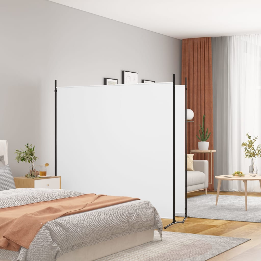 2-panels rumdeler stof - hvid, 348 x 180 cm, 1, 2 - number 1.