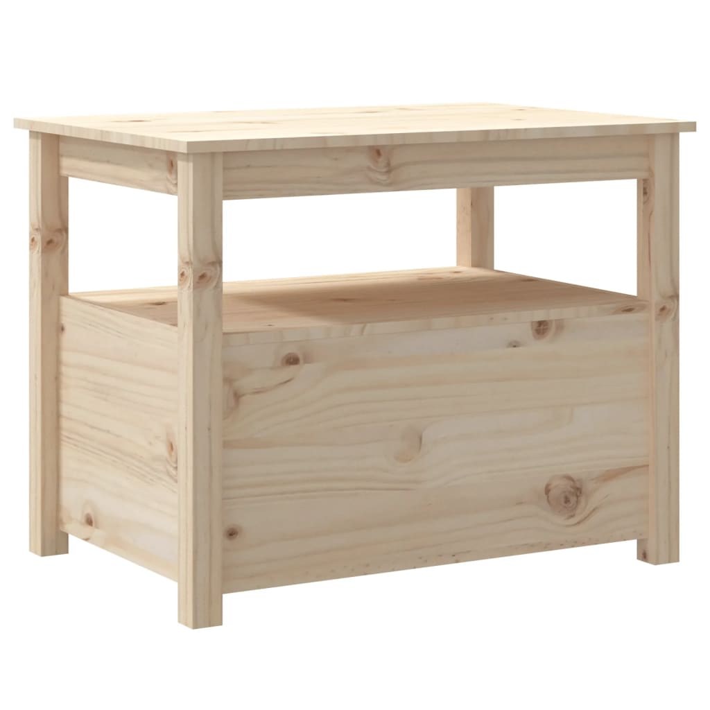 Sofabord 71x49x55 cm massivt fyrretræ - naturfarvet, 1 - number 10.